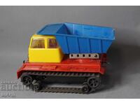 Παλιό Γερμανικό Πλαστικό Παιχνίδι Φορτηγό με Κάδους