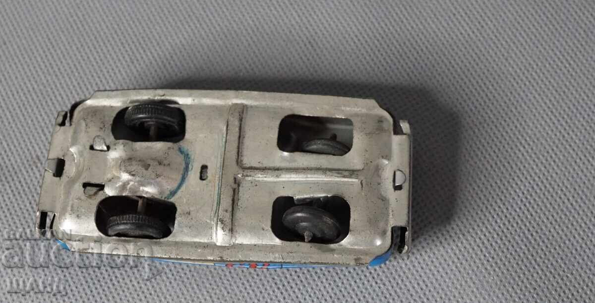 Jucărie veche japoneză din tablă metalică, model mașină sport - 5