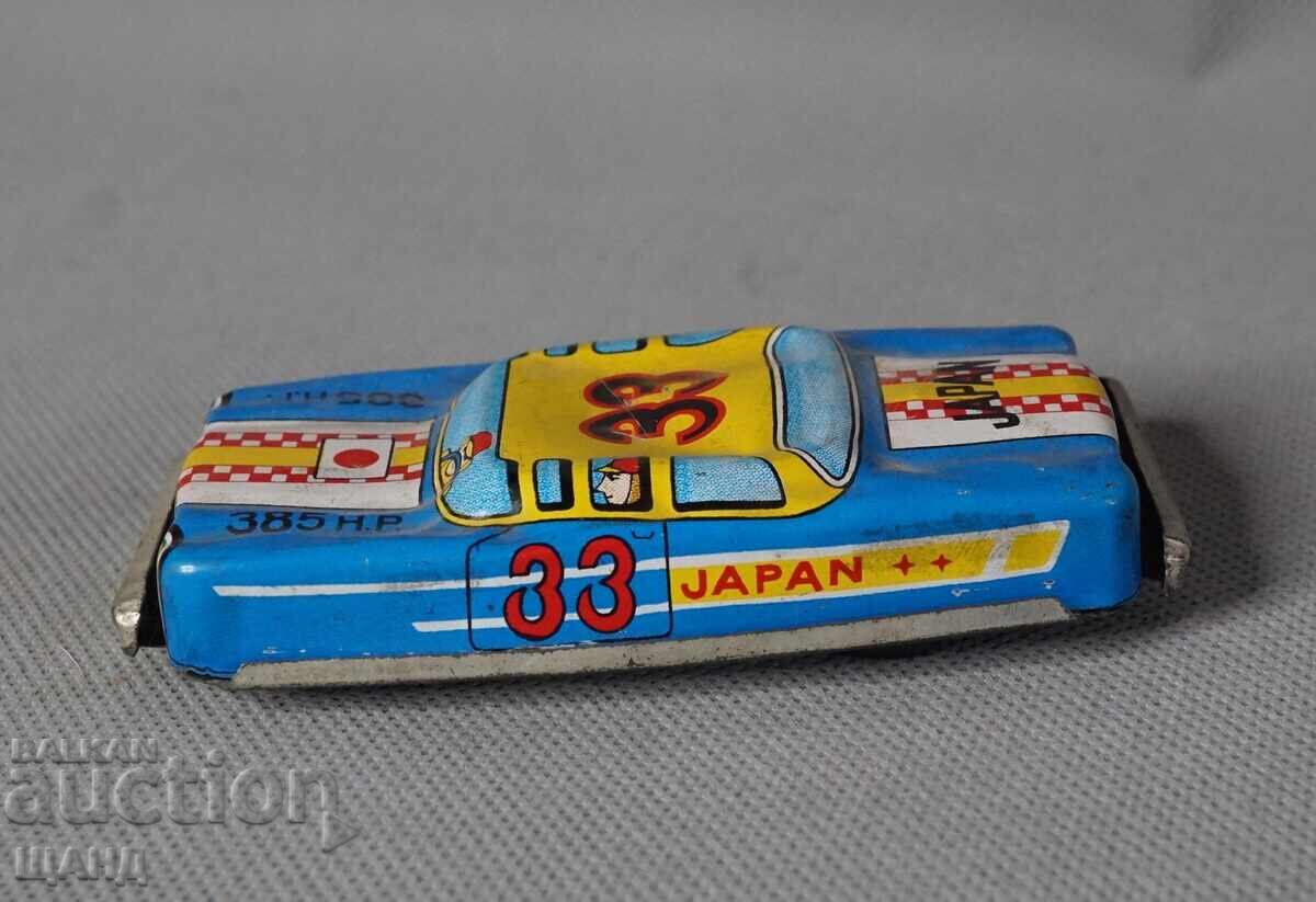 Jucărie veche japoneză din tablă metalică, model mașină sport