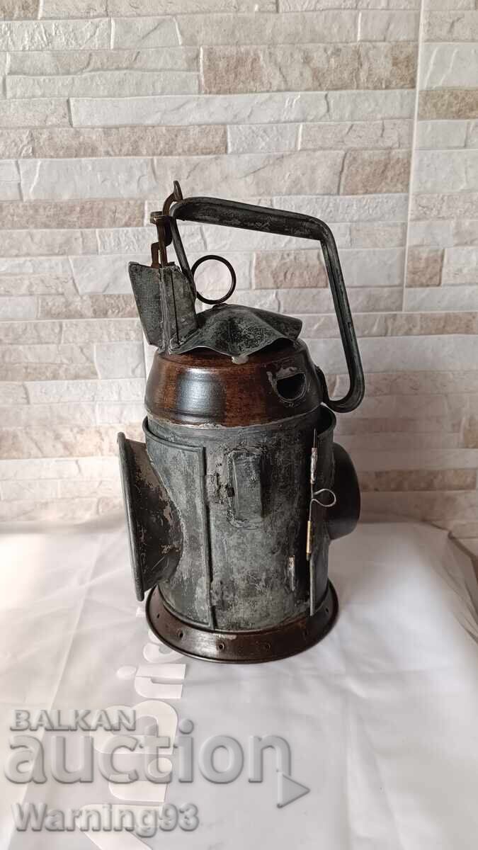 Old German Railroad Lantern - 1940 - WWII with price 165.00 BGN | € 84.36