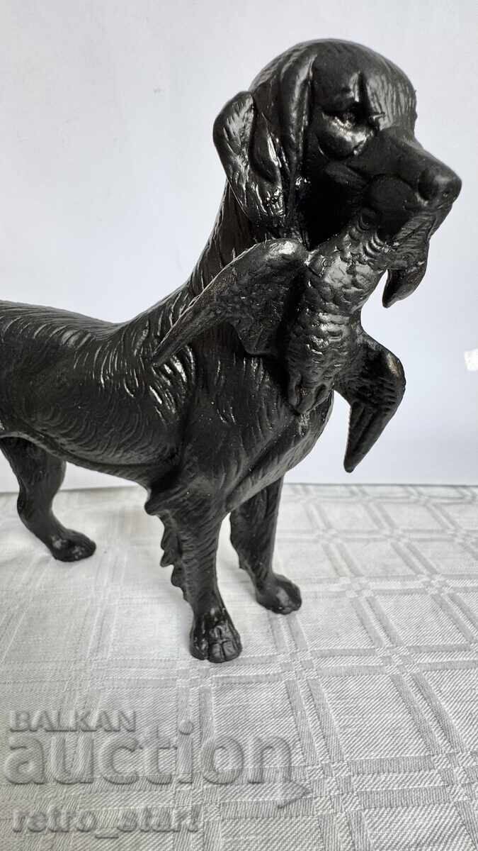 Φιγούρα, κυνηγόσκυλο, λευκό μέταλλο, Γαλλία - 5 Φιγούρα, κυνηγόσκυλο, λευκό μέταλλο, Γαλλία - 5