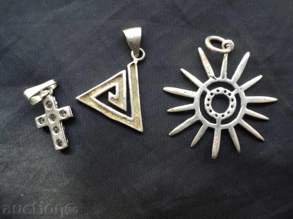 Selling three silver pendants with price 30.00 BGN | € 15.34
