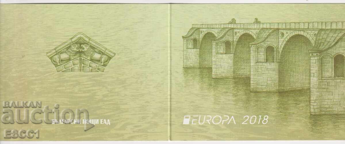 Auction  Clean stamps in a booklet Europe SEPT Bridges 2018 from Bulgaria