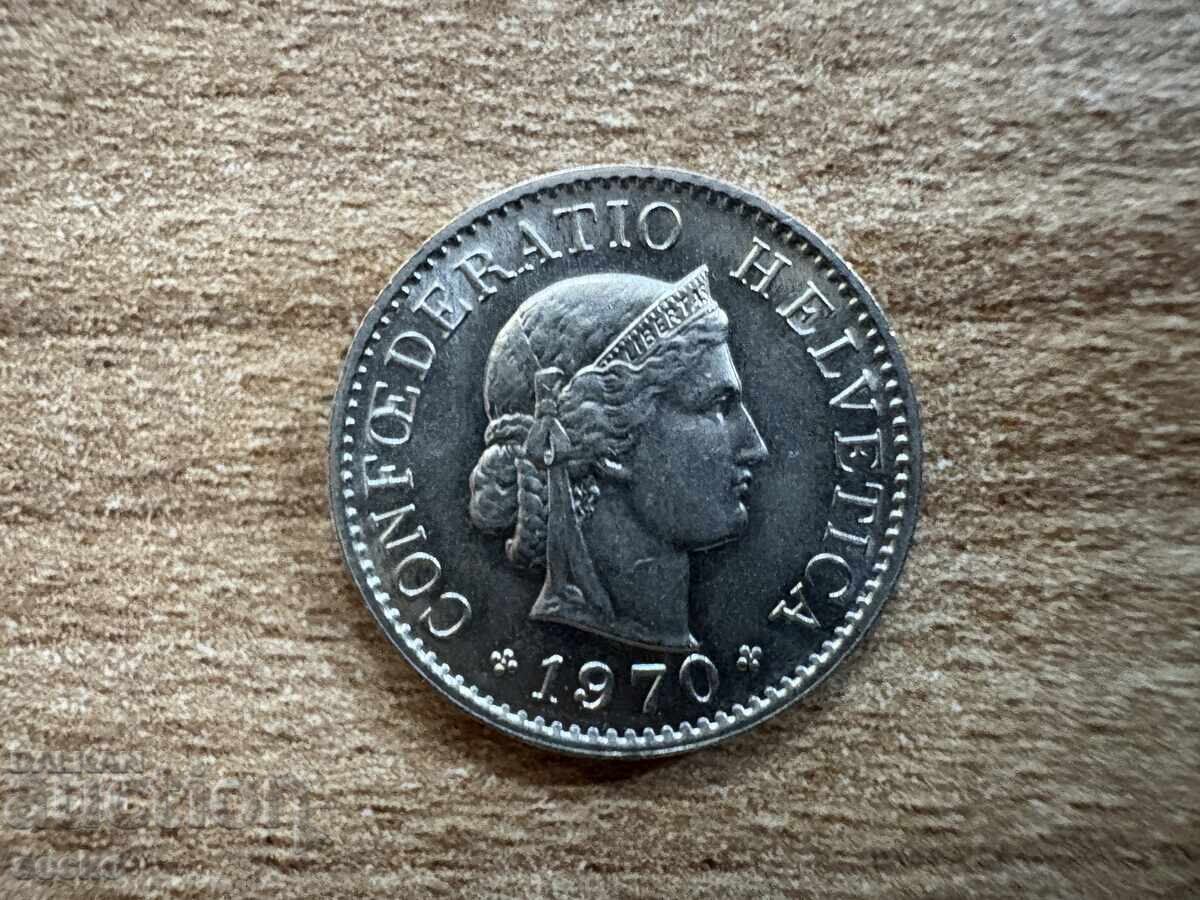 Switzerland - 5 Rapennes (1970) with price 0.55 BGN | € 0.28