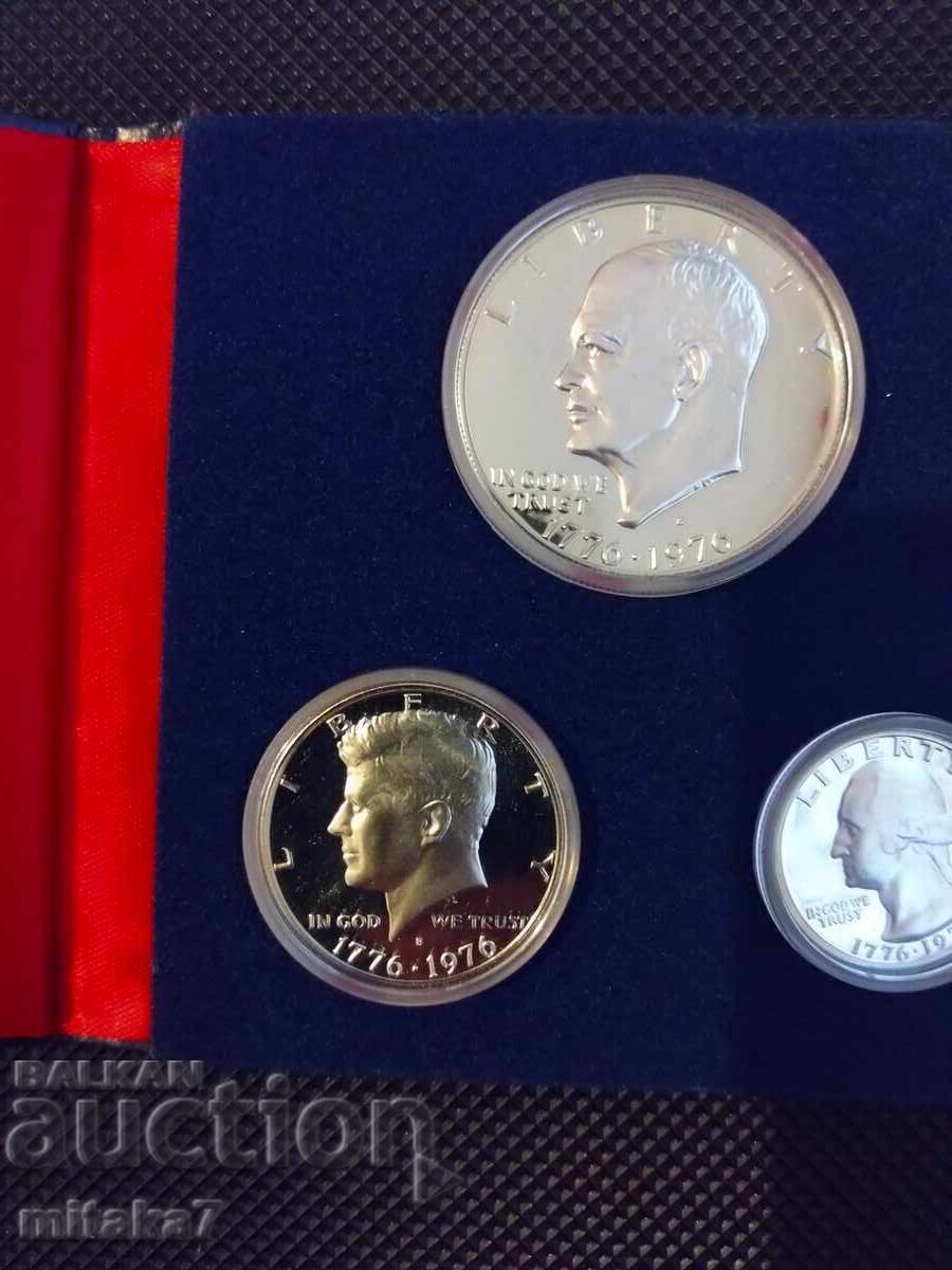 Delivery of Set of silver coins 1976, USA