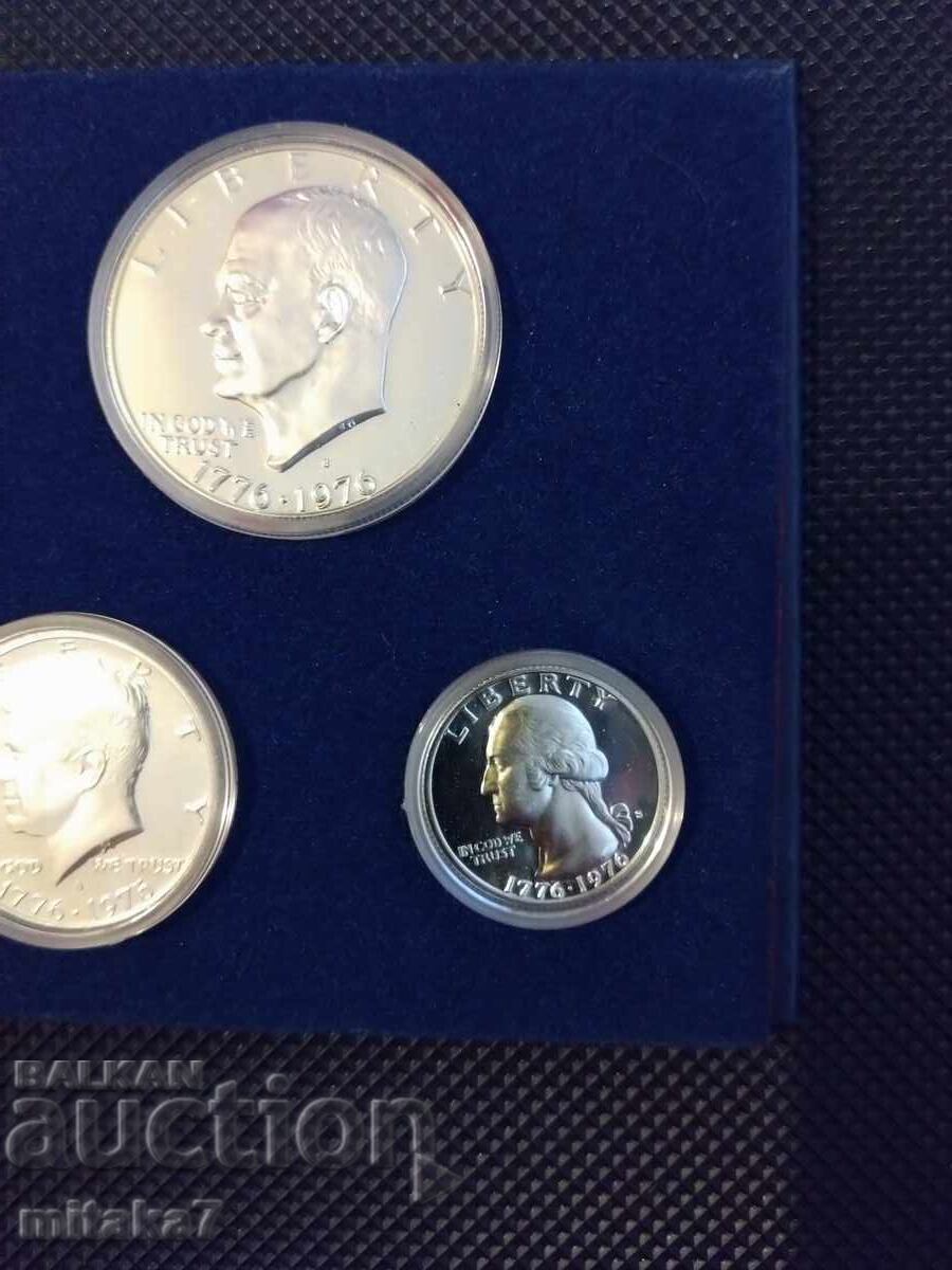 Set of silver coins 1976, USA - 5