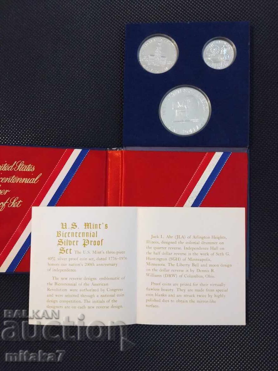 Set of silver coins 1976, USA - 6