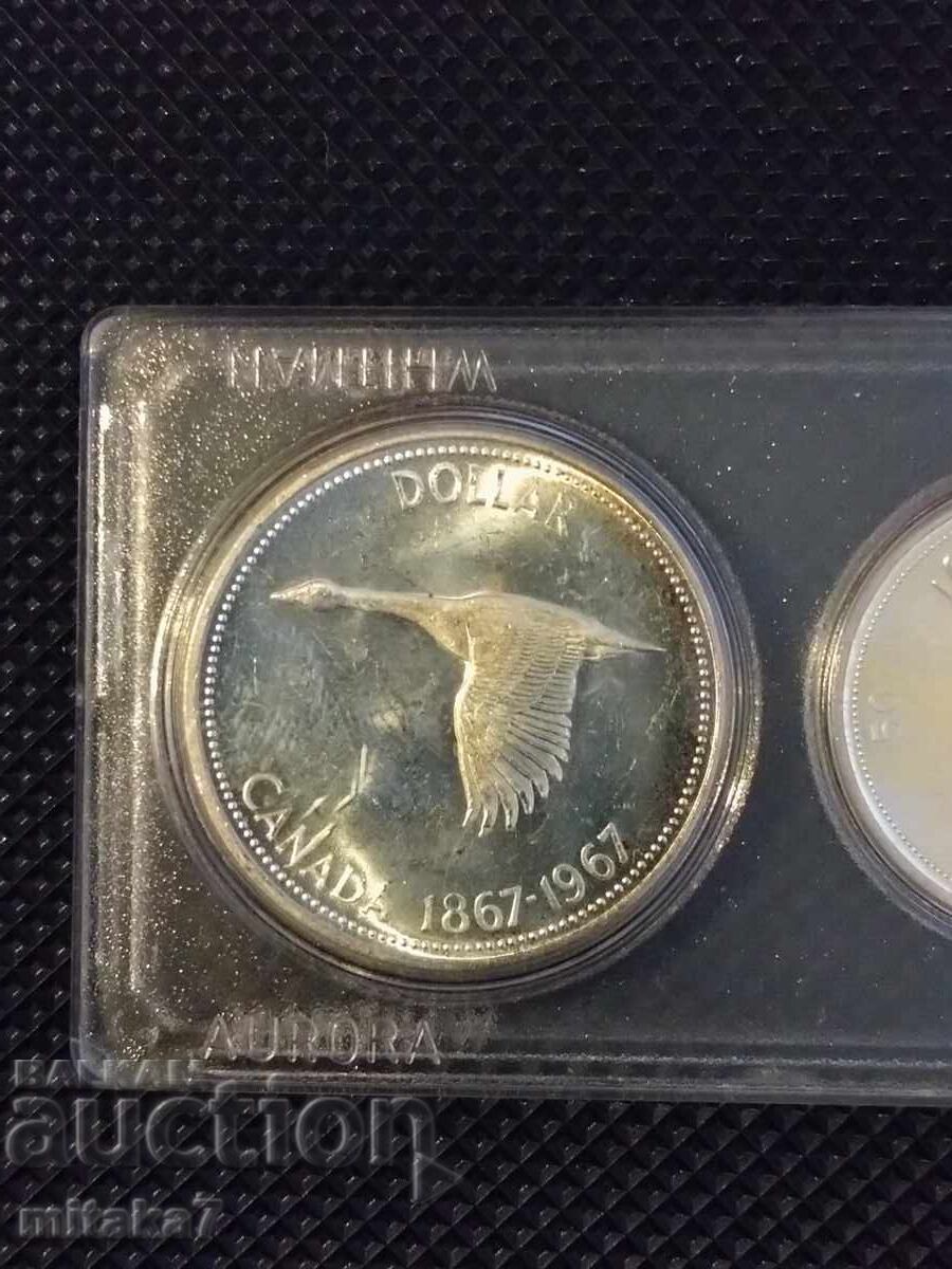 Set of coins 1967, Canada - 5