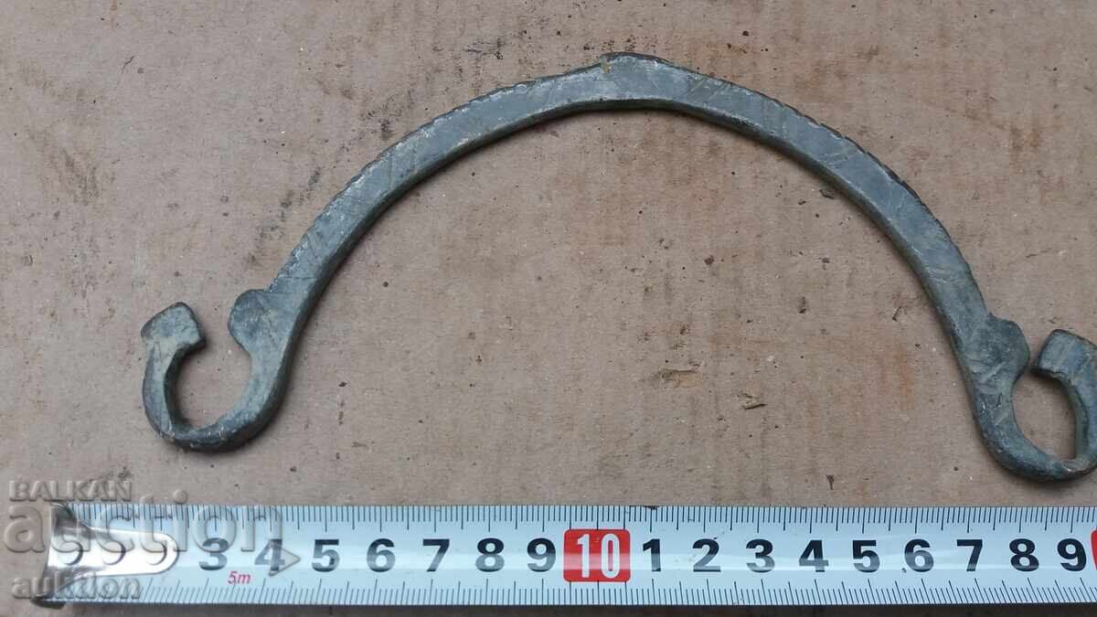 Livrarea MÂNER MASIV FORJAT RENASCENTAL DIN CUPRU, MÂNER - BRONZ