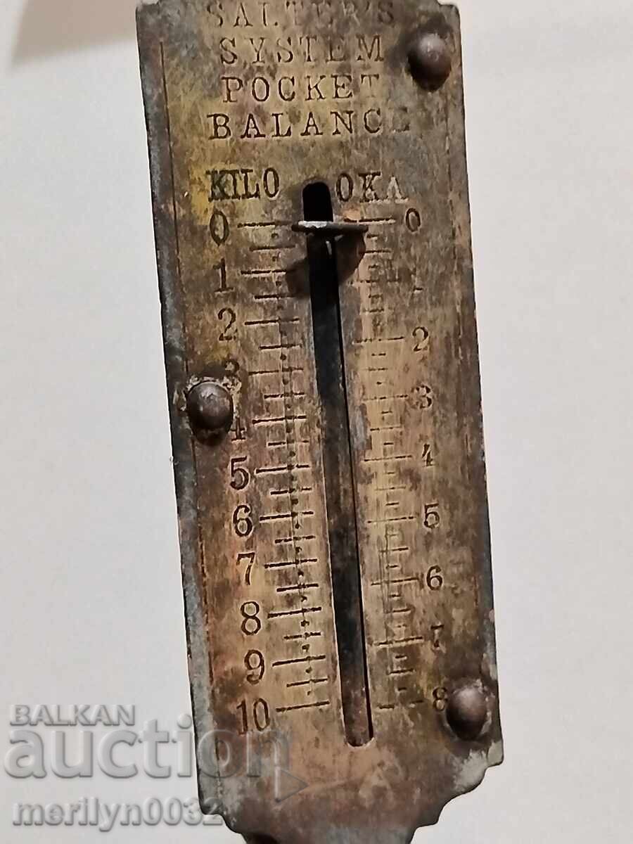 Παλαιό ζύγι (καντάρι) σε κιλά και οκάδες, ζυγαριά, ζύγι, αρχές του 20ου αιώνα με τιμή 85.00 BGN | € 43.46