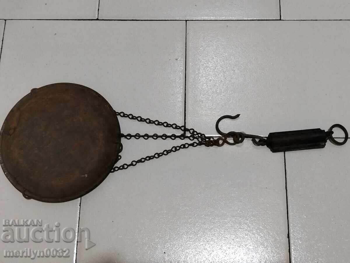 Old scales in kilograms and ounces, balance, weights, early 20th century - 5