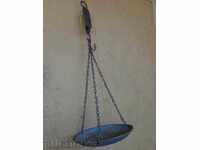 Cântar vechi în chilo și oca, palancă, cumpănă, începutul secolului XX