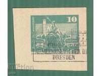 ΓΕΡΜΑΝΙΑ ΓΔΡ ταχυδρομικό σημάδι από καρτ ποστάλ 1b6