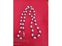 Старинно колие,сребърна закопчалка,перли