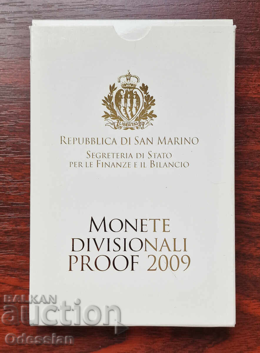 Δημοπρασία Σαν Μαρίνο • Επίσημο σετ - 2009 • PROOF Δημοπρασία Σαν Μαρίνο • Επίσημο σετ - 2009 • PROOF