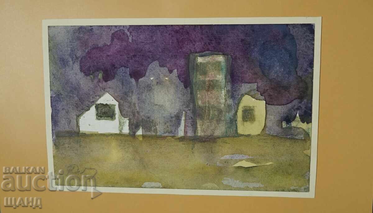 Παλιά Μαεστρική ζωγραφιά εικόνα ακουαρέλα τοπίο με τιμή 5.35 BGN | € 2.74