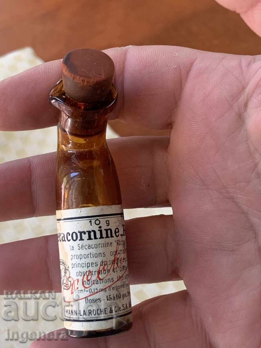 Παράδοση Συσκευασία φαρμάκου από γυαλί, πολύ σπάνιο αντικείμενο - Secacornine - Roche Παράδοση Συσκευασία φαρμάκου από γυαλί, πολύ σπάνιο αντικείμενο - Secacornine - Roche