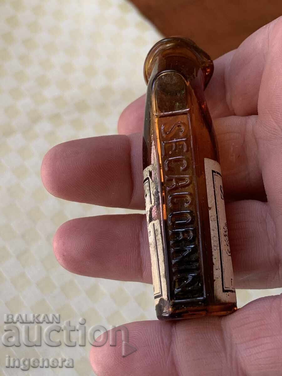 ШИШЕ ОТ ЛЕКАРСТВО СТЪКЛО ДОСТА РЯДКА ВЕЩ-Secacornine-Roche - 6