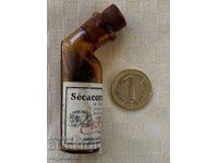ШИШЕ ОТ ЛЕКАРСТВО СТЪКЛО ДОСТА РЯДКА ВЕЩ-Secacornine-Roche
