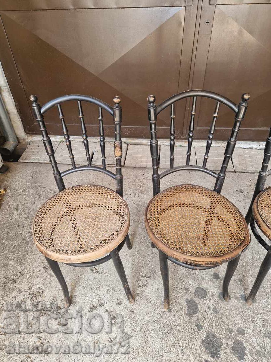 Δημοπρασία 4 τεμάχια αντίκες καρέκλες Jacob & Joseph KOHN