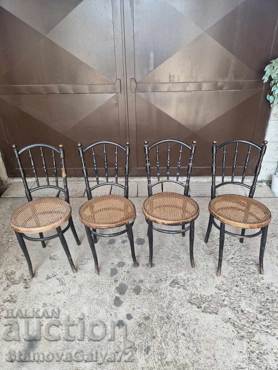 4 τεμάχια αντίκες καρέκλες Jacob & Joseph KOHN