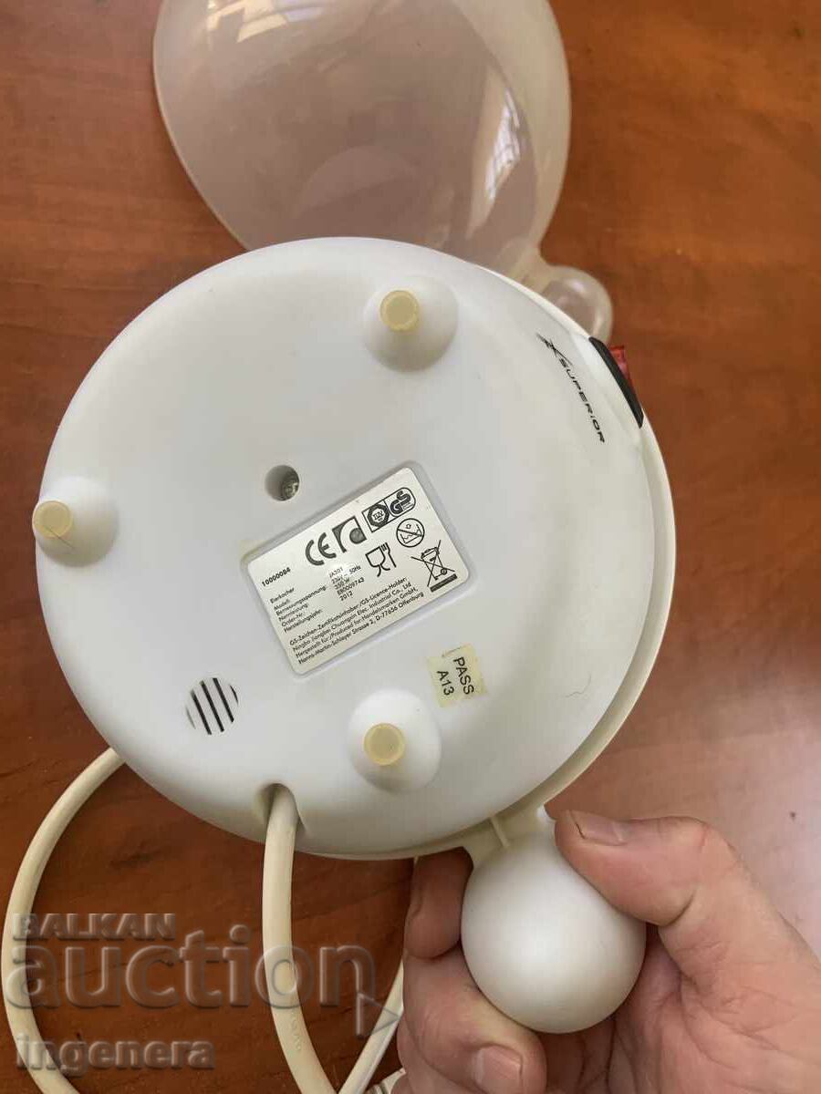 Licitație FIERBĂTOR DE OUĂ APARAT PENTRU FIERT OUĂ - ȘAPTE CUPE NEFOLOSIT Licitație FIERBĂTOR DE OUĂ APARAT PENTRU FIERT OUĂ - ȘAPTE CUPE NEFOLOSIT