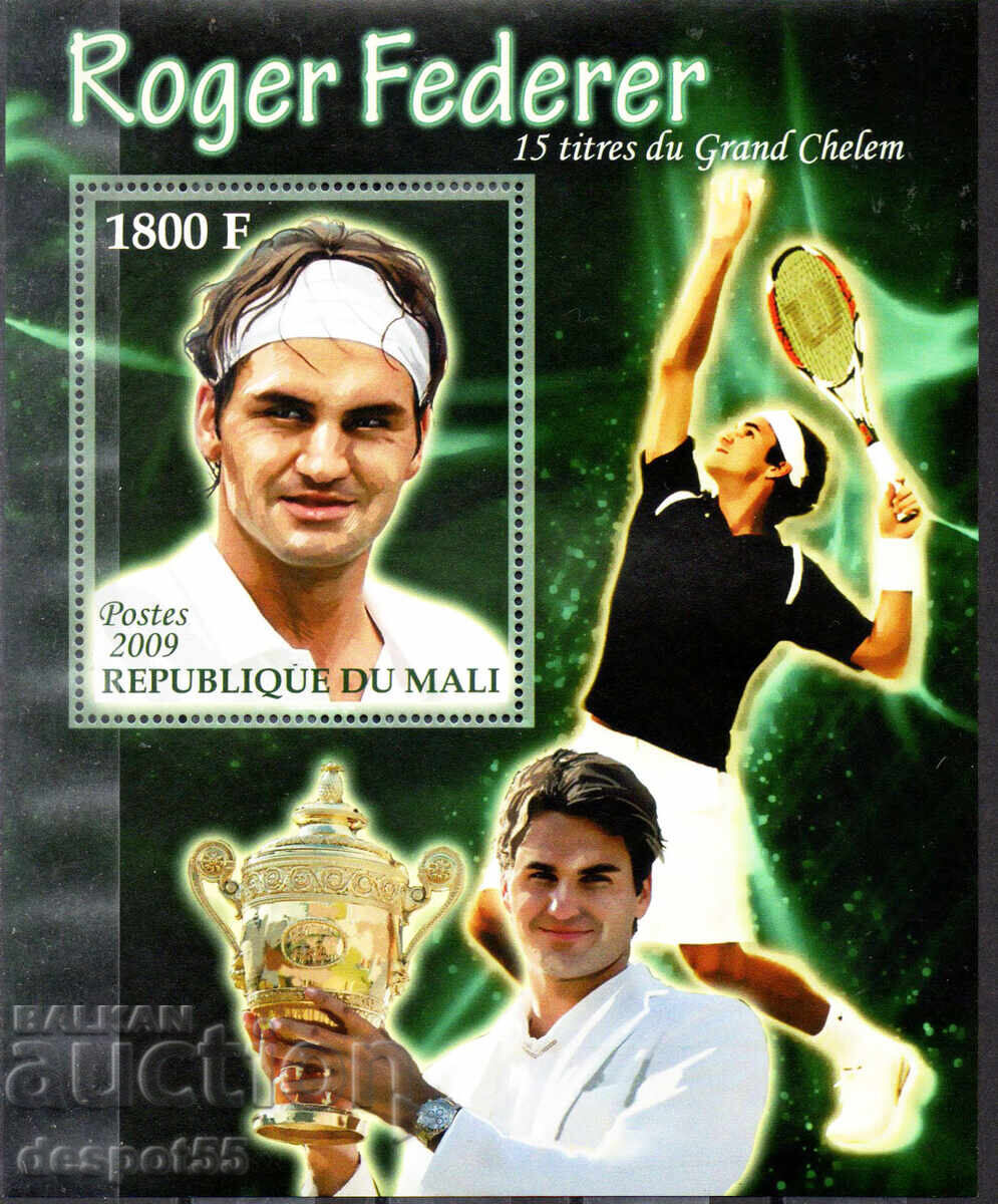 2009. Μάλι. Τένις - Ρότζερ Φέντερερ. Μπλοκ. ILLEGAL