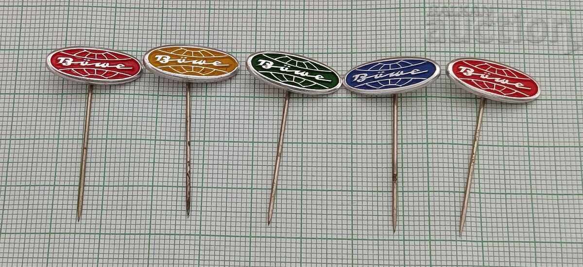 BÖWE ΓΔΡ ΓΕΡΜΑΝΙΑΣ ΦΙΡΜΑ ΣΗΜΑΤΑ ΛΟΤ 5 ΤΕΜΑΧΙΑ