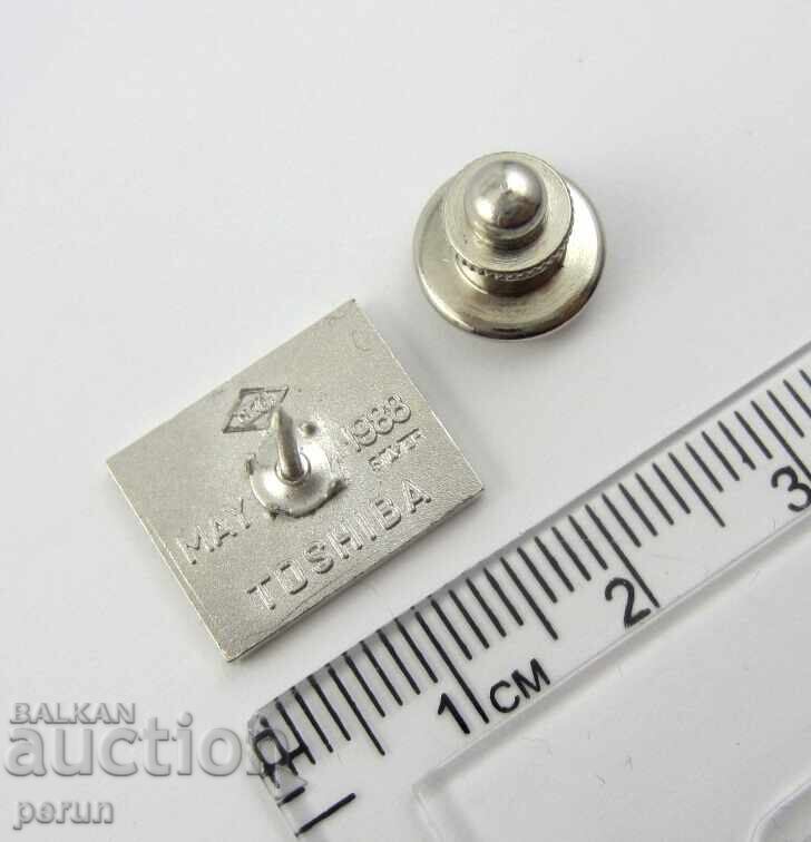 Toshiba TV Electronic - Old Japanese Badge - Enamel - 5 Toshiba TV Electronic - Old Japanese Badge - Enamel - 5