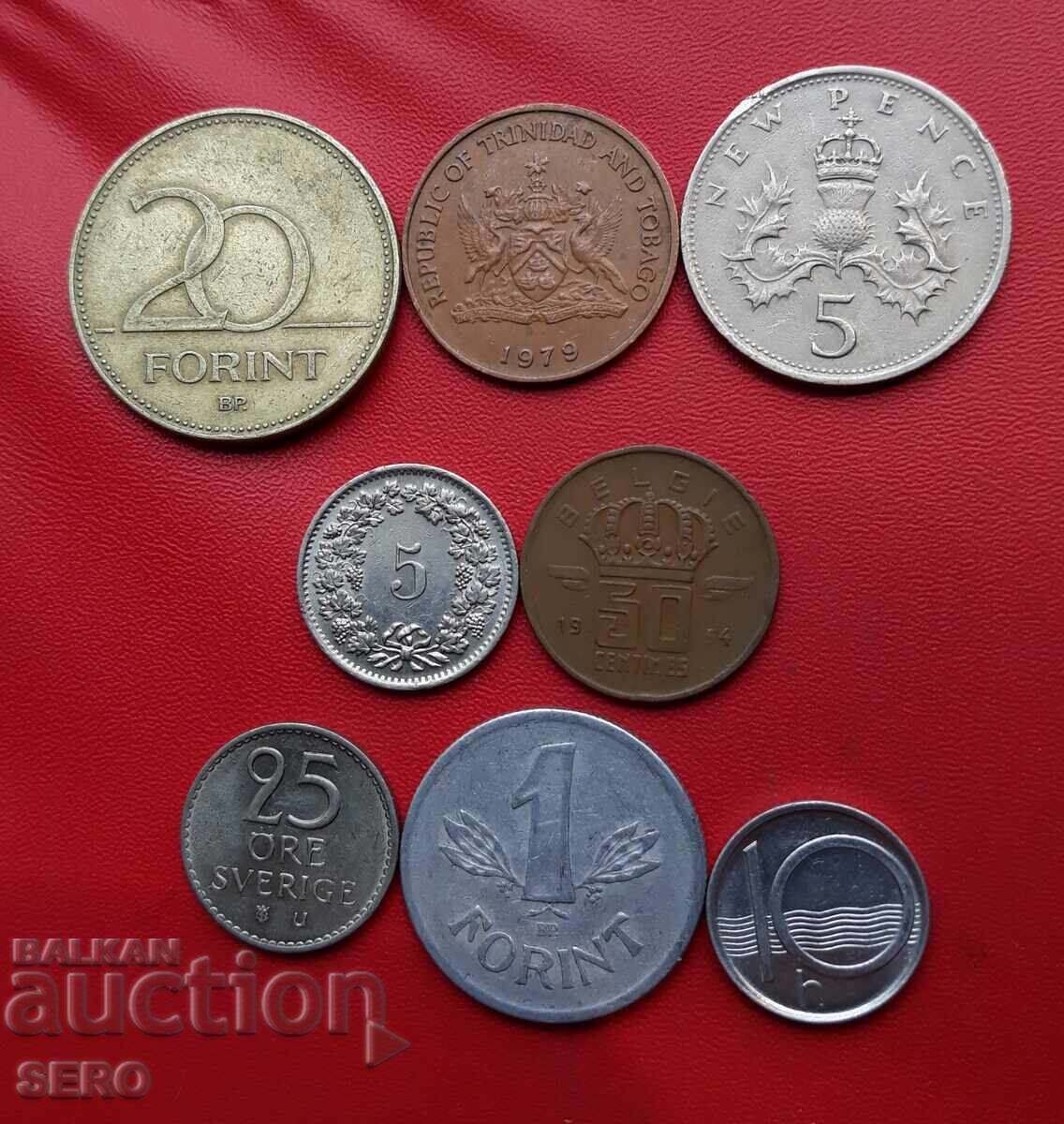 Смесен лот от 8 монети