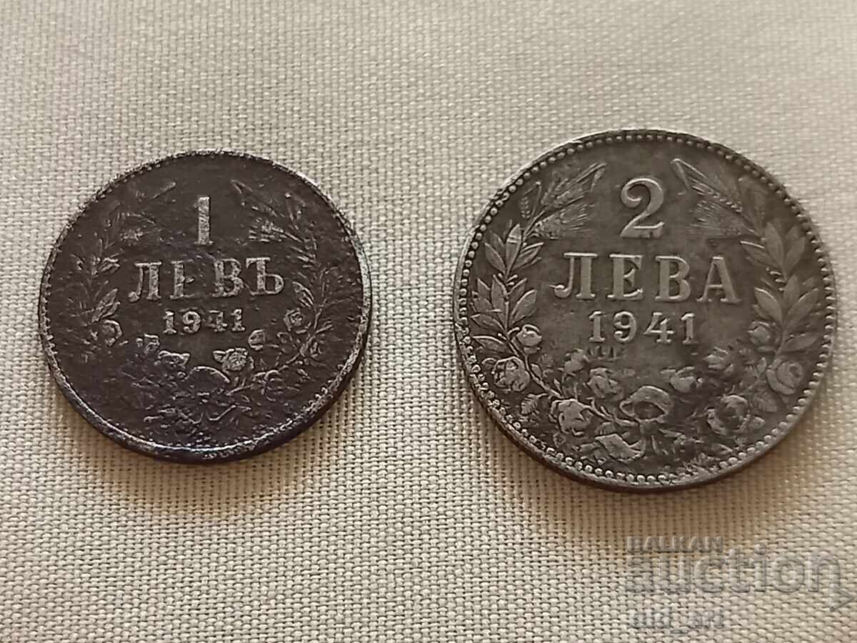 Coins - 1 and 2 leva 1941