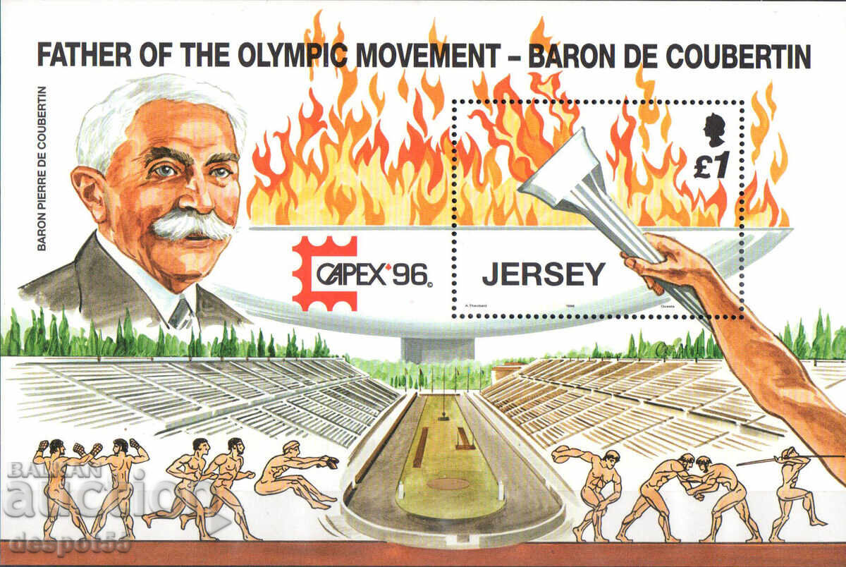 1996 Τζέρσεϊ. Ο πατέρας των Ολυμπιακών Αγώνων, βαρόνος ντε Κουμπερτέν