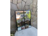 OGLINDĂ PANOU DESEN DIN DOUĂ PĂRȚI TABLOU ARTĂ