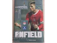 Programă de meci de fotbal - Liverpool - Levski 2004