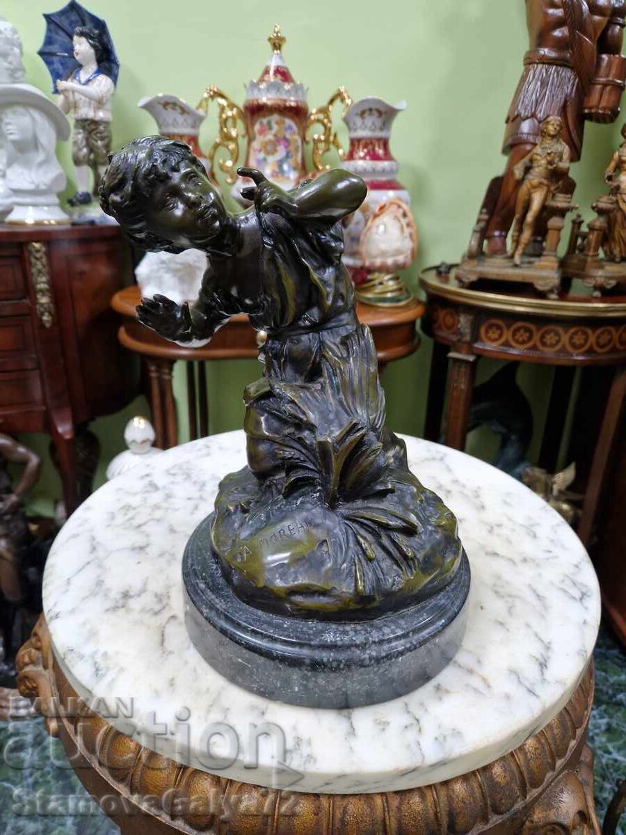 Εξαιρετικό αντίκα γαλλικό μπρούτζινο συγγραφικό ειδώλιο με τιμή 696.00 BGN | € 355.86 Εξαιρετικό αντίκα γαλλικό μπρούτζινο συγγραφικό ειδώλιο με τιμή 696.00 BGN | € 355.86