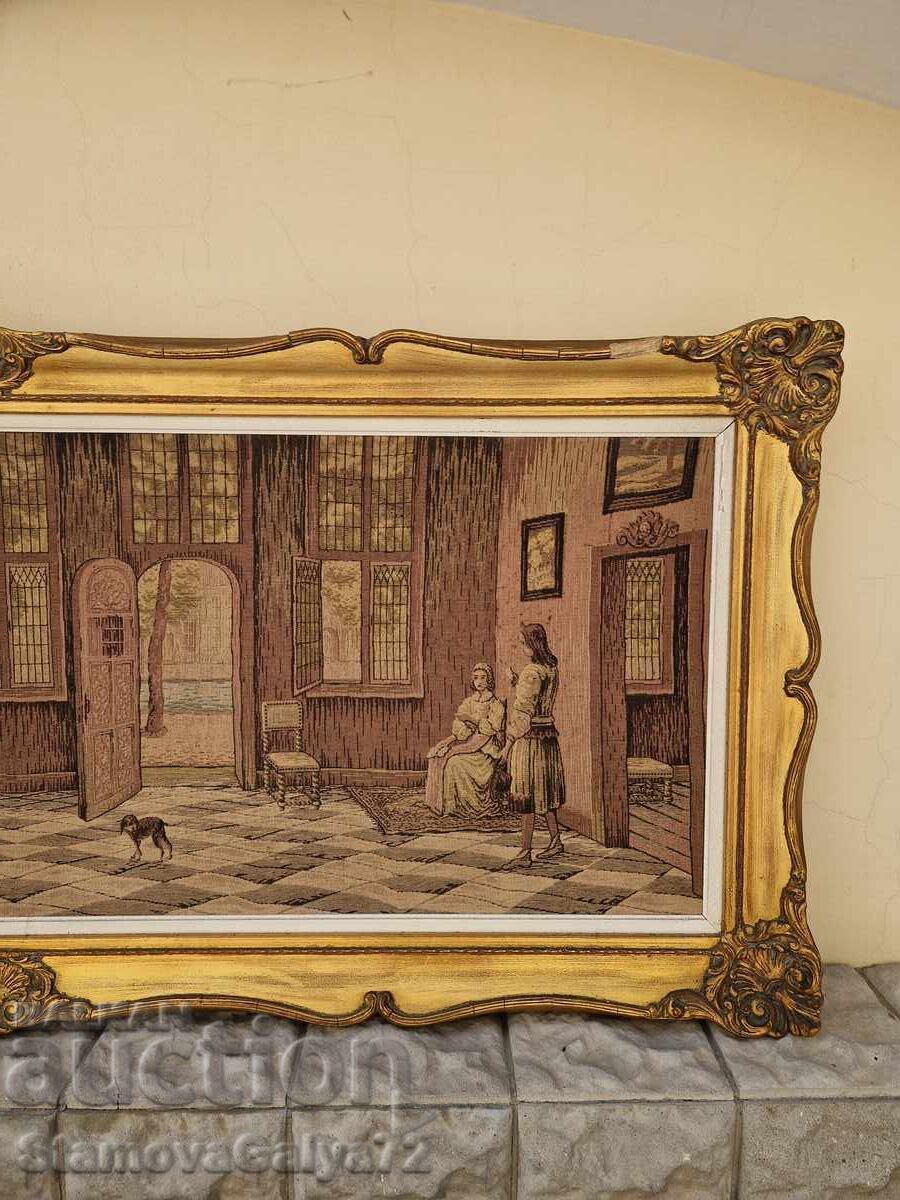 Παράδοση Μοναδικό, τεράστιο, αντίκα βελγικό ταπισερί