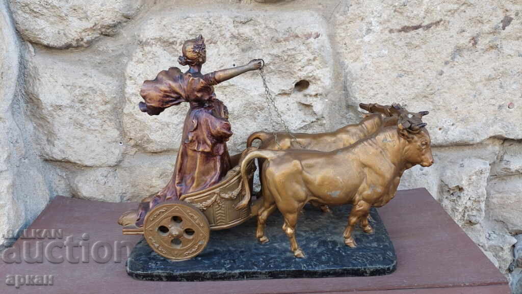 Масивна френска скулптура  ,началото на XX век регюл с цена 600.00 лв. | € 306.78