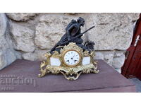 Ceas de șemineu rar, funcțional