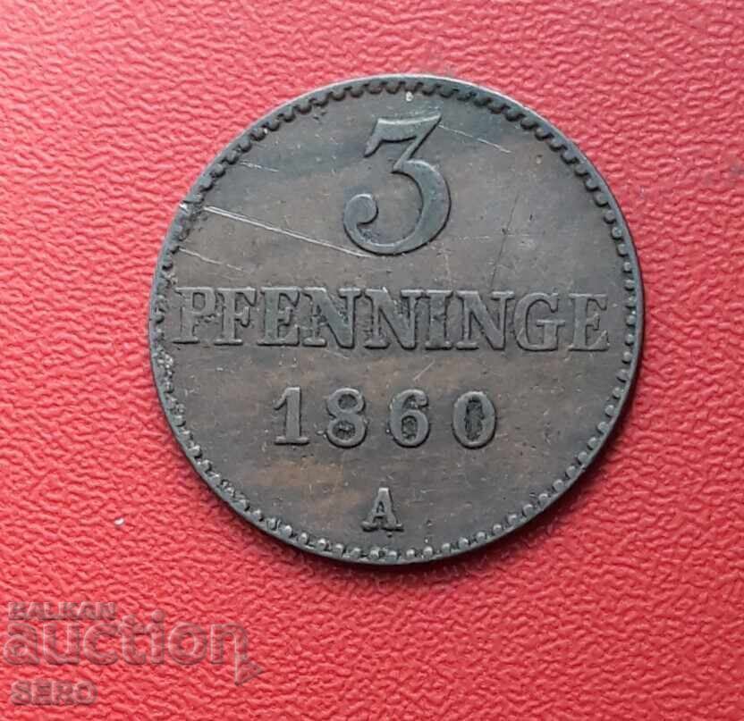 Germany-Mecklenburg-Schwerin-3 pfennig 1860 with price 11.00 BGN | € 5.62 Germany-Mecklenburg-Schwerin-3 pfennig 1860 with price 11.00 BGN | € 5.62
