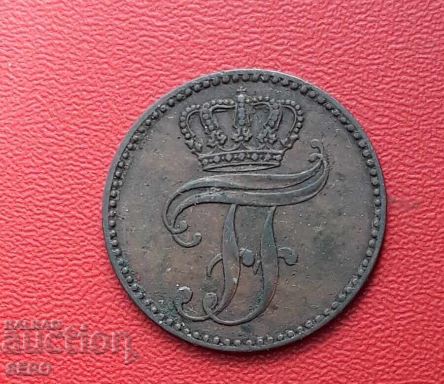 Germany-Mecklenburg-Schwerin-3 pfennig 1860 Germany-Mecklenburg-Schwerin-3 pfennig 1860