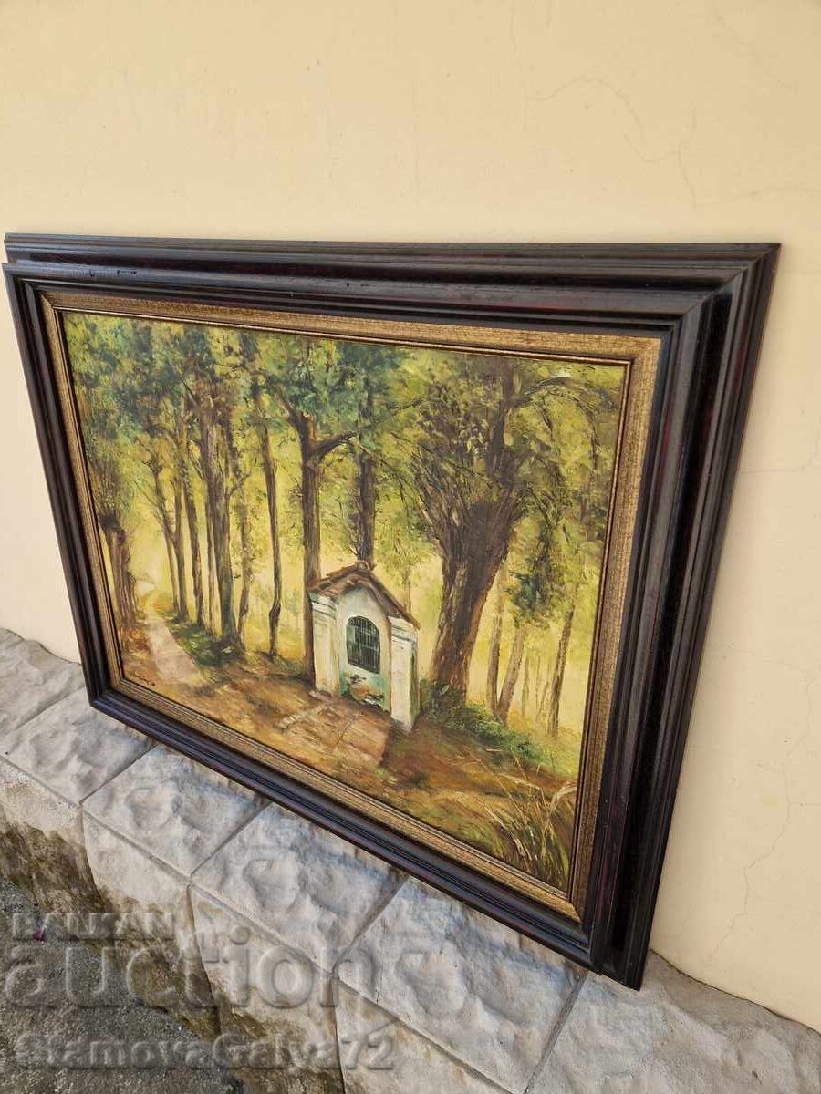 Μια υπέροχη αντίκα γαλλική ζωγραφική με λάδι σε καμβά - 7