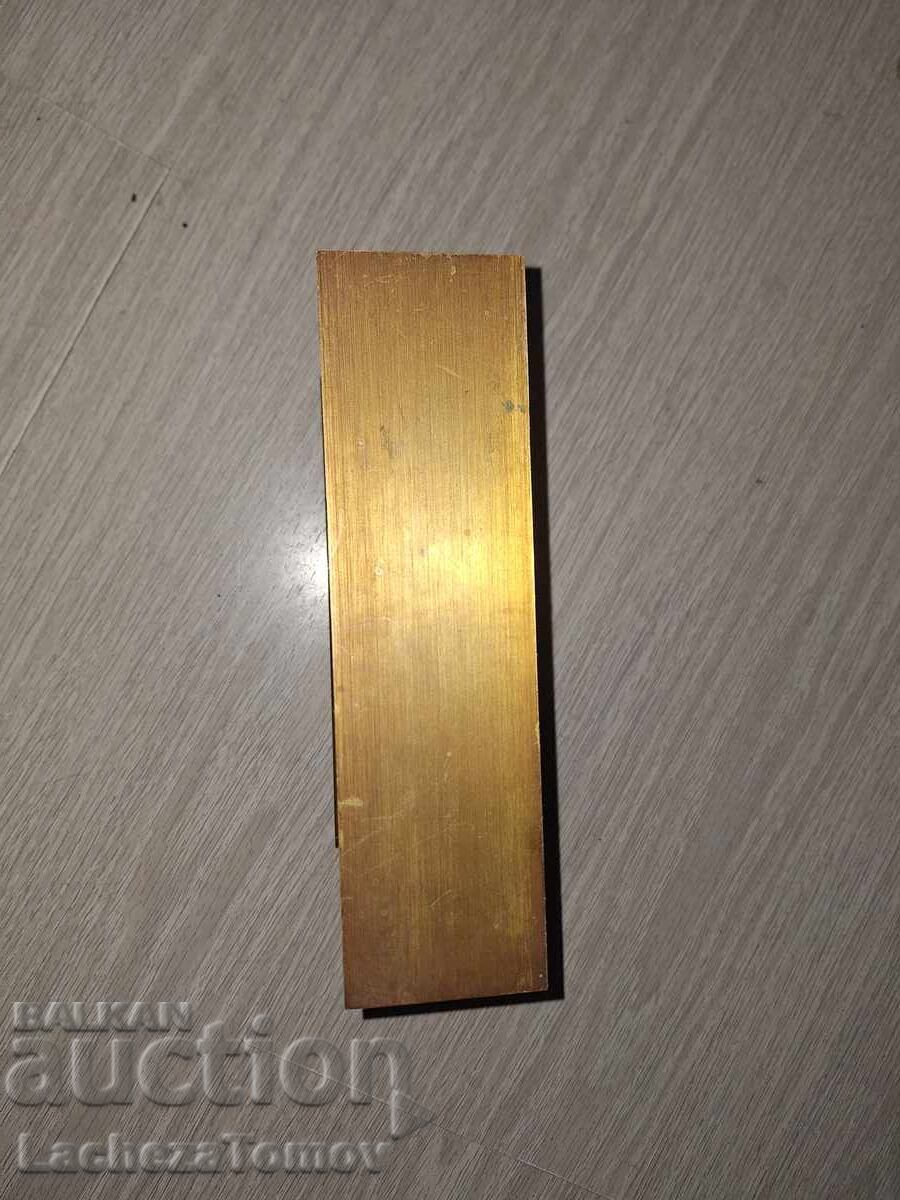 Beautiful Rapport England bronze desk clock, working well - 5