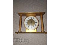 Beautiful Rapport England bronze desk clock, working well