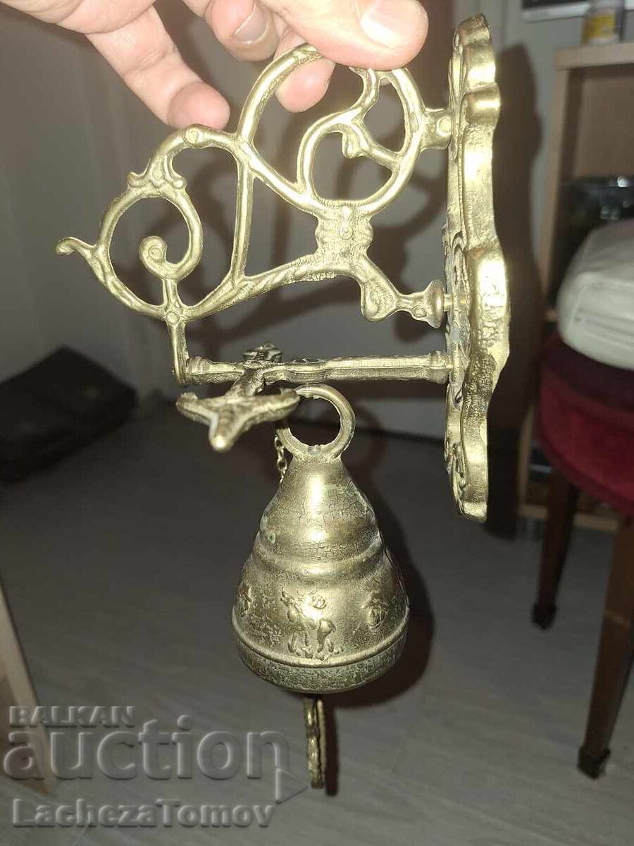 Δημοπρασία Όμορφη καμπάνα Γαλλία για μπρούτζο πόρτας μπρονζέ τέλεια σύνθεση.