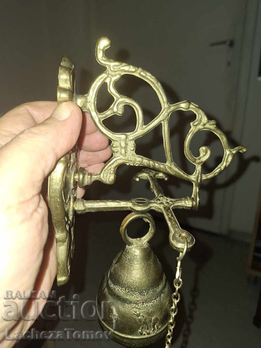 Красива камбана Франция за врата бар бронз перфектно съст. - 5 Красива камбана Франция за врата бар бронз перфектно съст. - 5