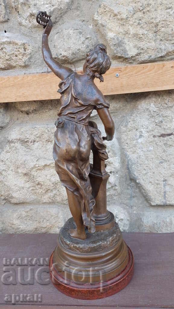 Масивна авторска  френска скулптура  ,началото на XX век - 6