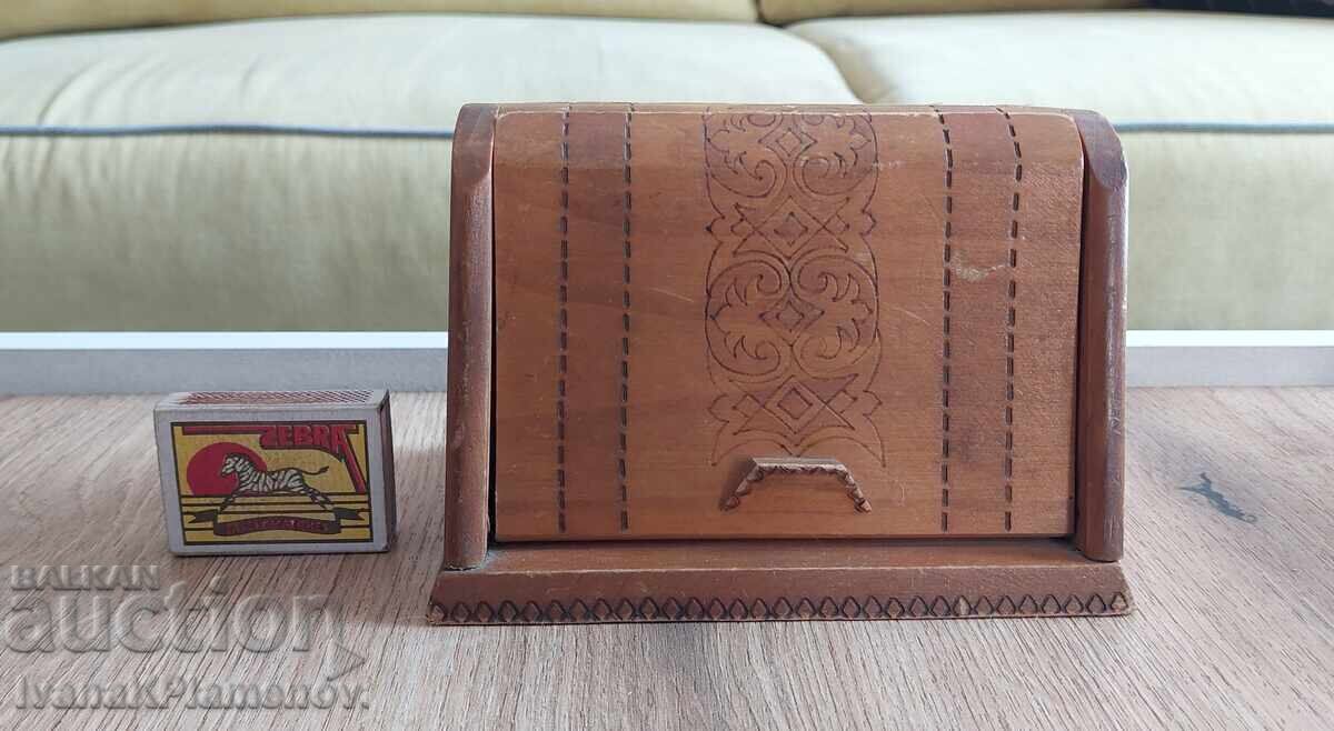 Wooden retro cigarette box for connoisseurs - 5