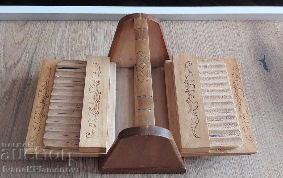 Wooden retro cigarette box for connoisseurs