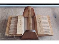 Cutie din lemn pentru țigări retro pentru colecționari