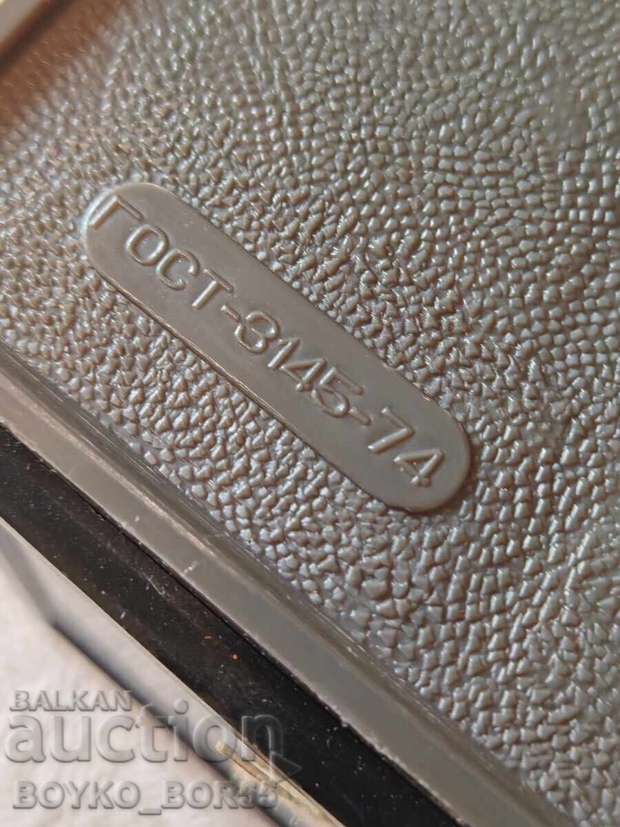 Σούπερ Σπάνιο Ρωσικό Σοσιαλιστικό (ΕΣΣΔ) Επιτραπέζιο Ρολόι με Φανάρι - 5